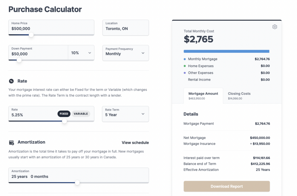Purchase Calculator
