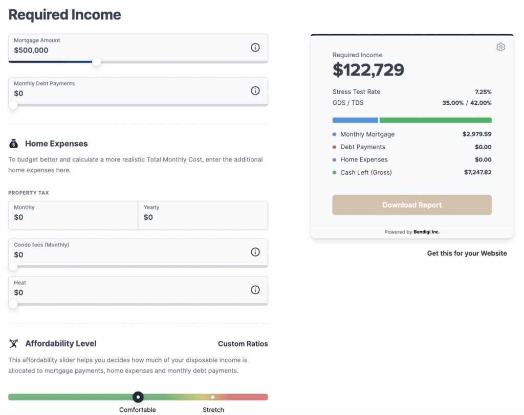 7. Required Income Calculator